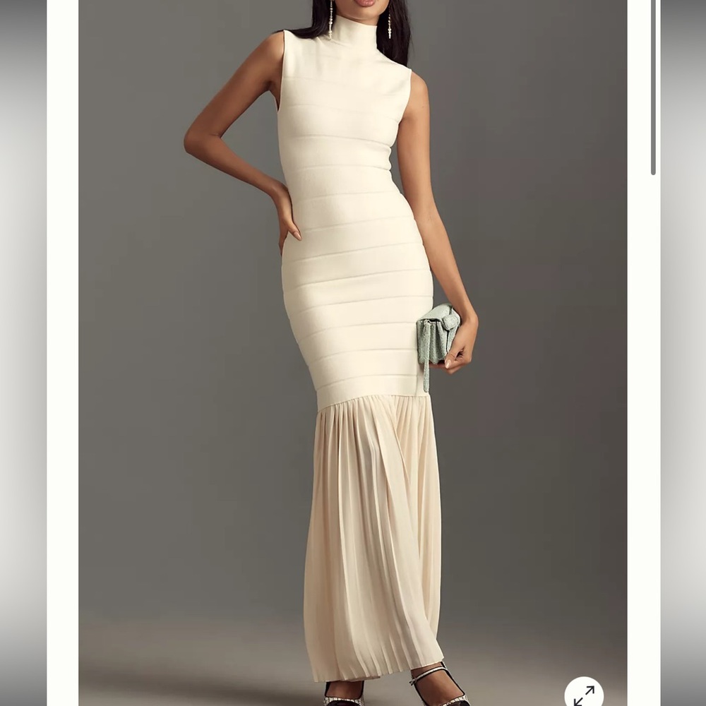 BLITHE Fitted Twofer Maxi Dress, XS, NWT